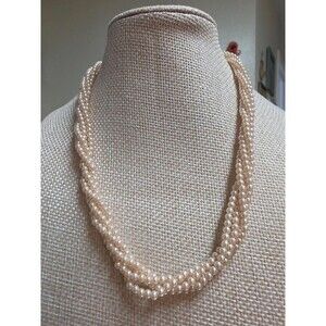 Vintage Marvella Multi Strand Faux Pearl Necklace